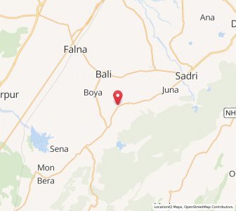 Map of Lunawa, Rajasthan