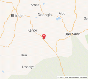 Map of Lunda, Rajasthan