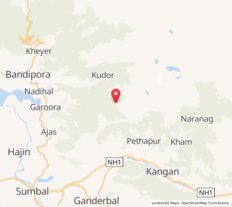 Map of Lundi, Kashmir