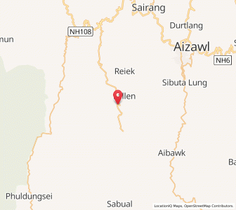 Map of Lungdar, Mizoram