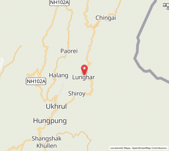 Map of Lunghan, Manipur