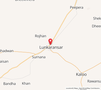 Map of Lunkaransar, Rajasthan