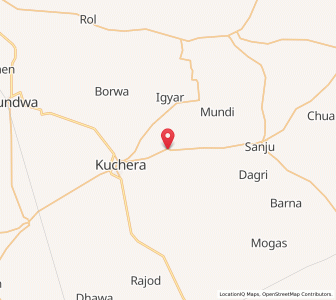 Map of Lunsara, Rajasthan