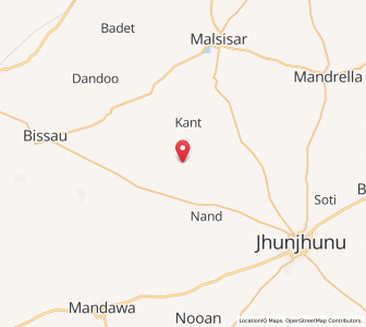 Map of Lutu, Rajasthan