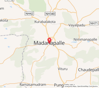 Map of Madanapalle, Andhra Pradesh