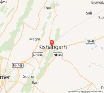 Map of Madanganj, Rajasthan