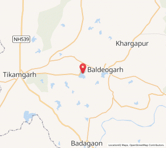 Map of Madansagar, Madhya Pradesh