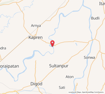 Map of Madawara, Rajasthan