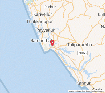 Map of Madayi, Puducherry