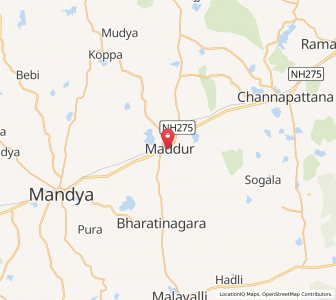 Map of Maddur, Telangana