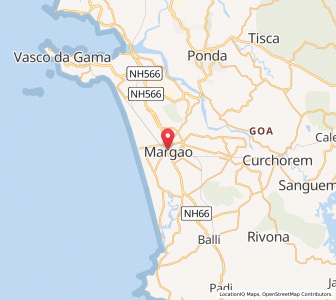 Map of Madgaon, Goa