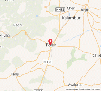 Map of Madhan Offset Polur, Tamil Nadu