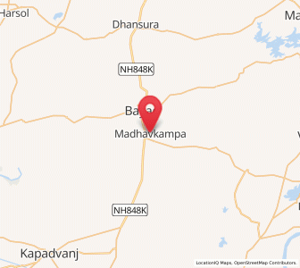 Map of Madhavkampa, Gujarat