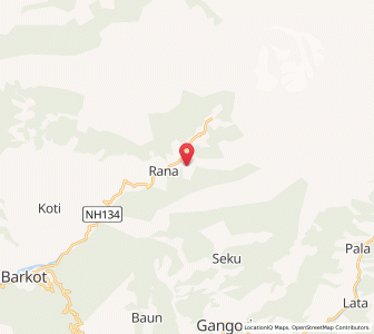 Map of Madheso, Uttarakhand