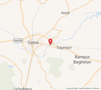 Map of Madhogarh, Madhya Pradesh