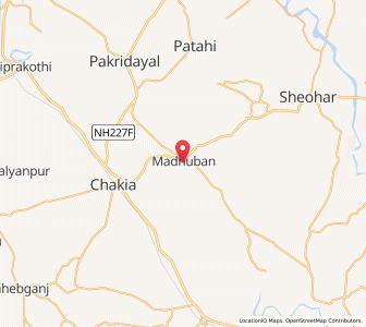 Map of Madhuban, Bihar
