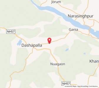 Map of Madhyakandha, Odisha