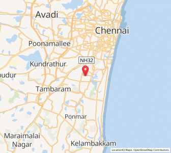 Map of Madipakkam, Tamil Nadu