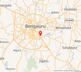 Map of Madivala, Karnataka