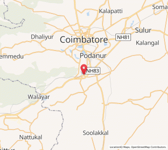 Map of Madukkarai, Tamil Nadu