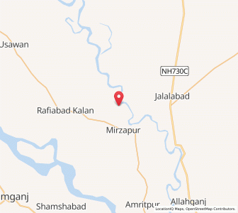 Map of Madura, Uttar Pradesh