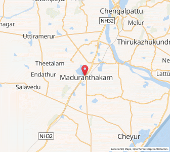 Map of Madurantakam, Tamil Nadu