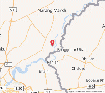 Map of Magbulpur, Punjab