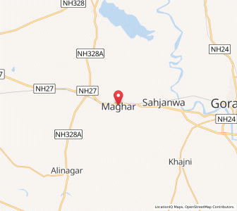 Map of Maghar, Uttar Pradesh