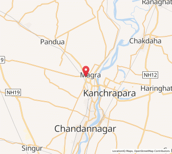 Map of Magra, West Bengal