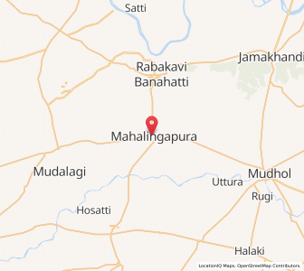 Map of Mahalingpur, Karnataka