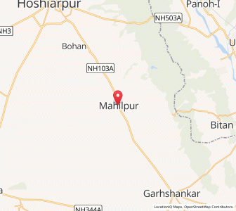 Map of Mahalpur, Punjab
