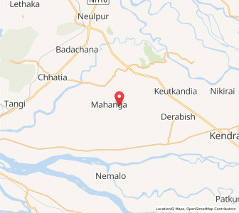 Map of Mahanga, Odisha