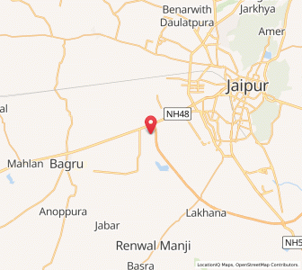 Map of Mahapura, Rajasthan