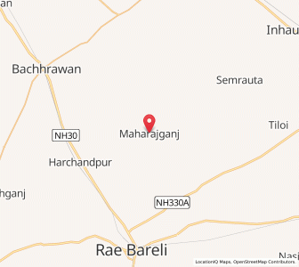 Map of Mahārājganj, Uttar Pradesh