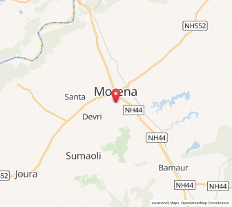 Map of Maharajpur, Madhya Pradesh