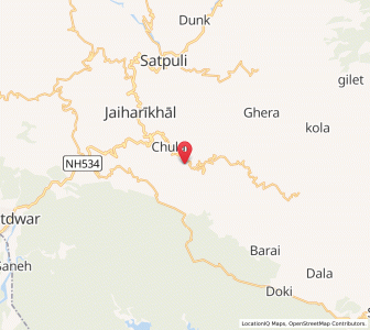 Map of Mahargaon, Uttarakhand