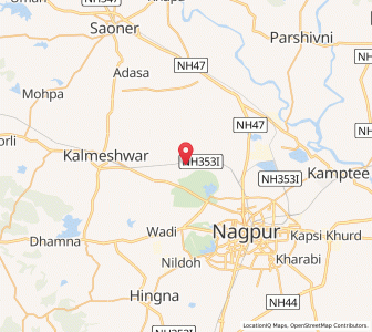 Map of Maharjhari, Maharashtra