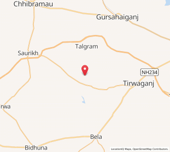 Map of Mahdeora, Uttar Pradesh