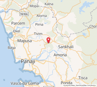 Map of Mahem, Goa