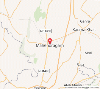 Map of Mahendragarh, Haryana