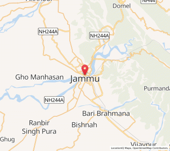 Map of Mahendranagar, Kashmir
