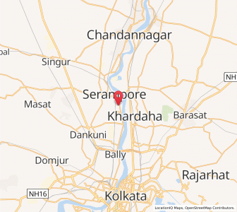 Map of Mahesh, West Bengal