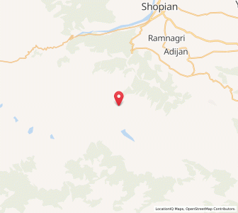 Map of Mahi Nag, Kashmir