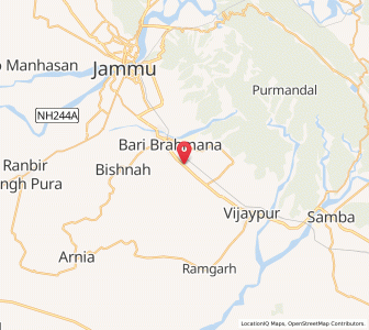Map of Mahin, Kashmir
