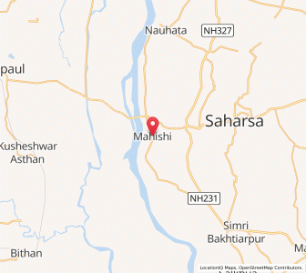 Map of Mahishi, Bihar
