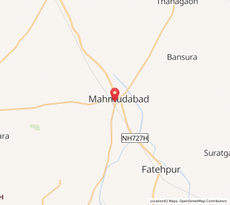 Map of Mahmudabad, Uttar Pradesh