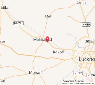 Map of Mahmudnagar, Uttar Pradesh