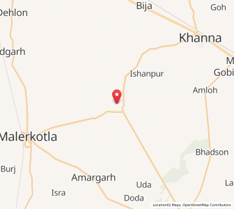Map of Mahpur, Punjab