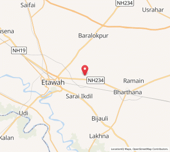 Map of Mahtua, Uttar Pradesh
