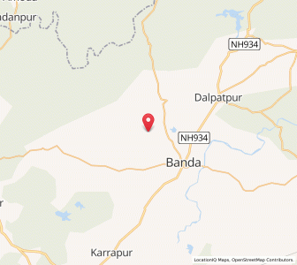Map of Mahuna, Madhya Pradesh